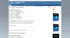 Desktop Screenshot of lists.sanjeev.net