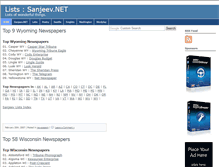 Tablet Screenshot of lists.sanjeev.net