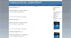 Desktop Screenshot of anagrams.sanjeev.net